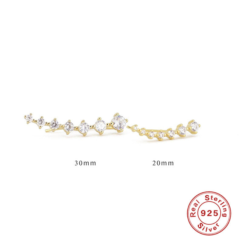 925Lines – Les Clous d’Oreilles Design en Argent Pur