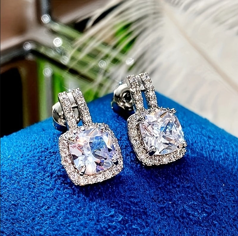 MoissCushion – Les Boucles Halo Éclat Diamant