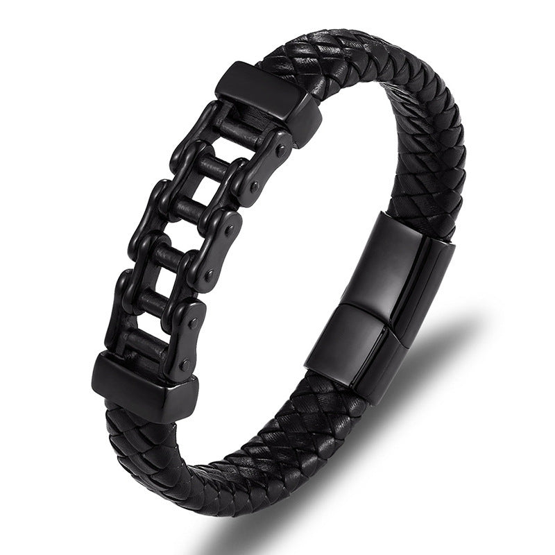 Braided Bracelet – Le Cuir & l’Acier, Noués pour l’Éternité