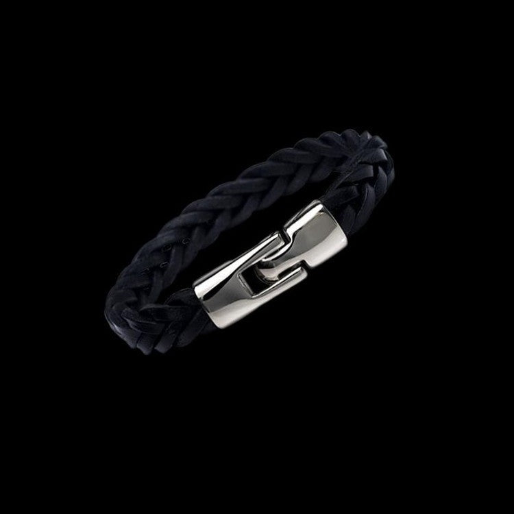 Vintage Hand-Woven – Le Bracelet Cuir Tressé à l’Âme Authentique