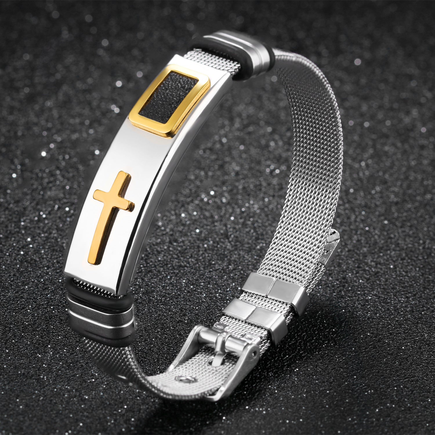 Steel mesh bracelet
