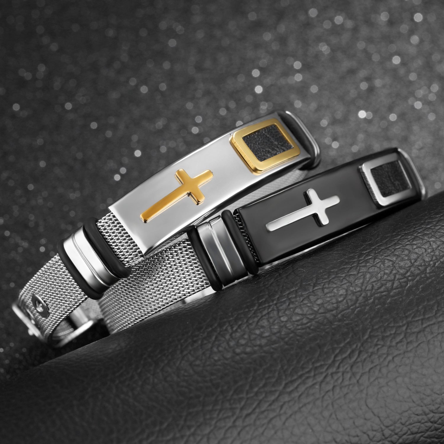 Steel mesh bracelet