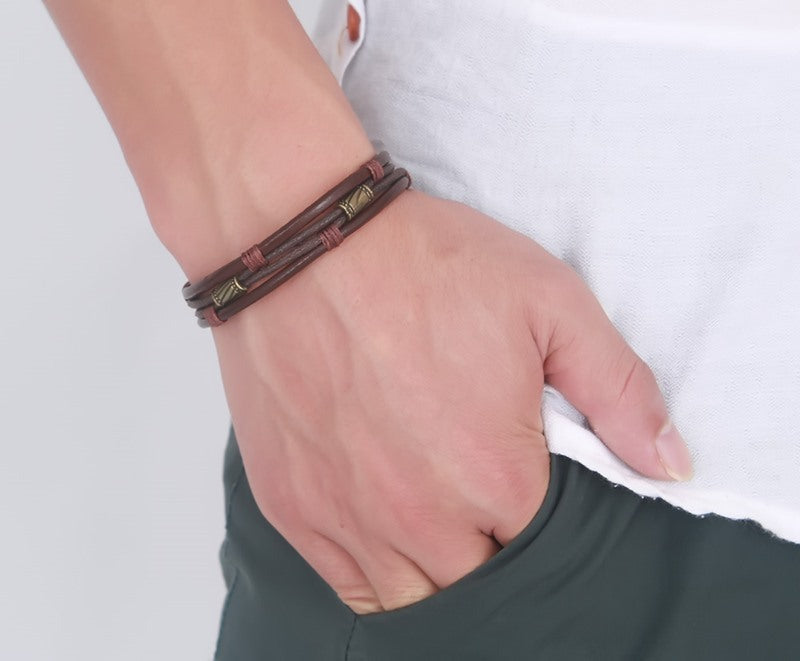 Retro Men – Le Bracelet Cuir & Caractère