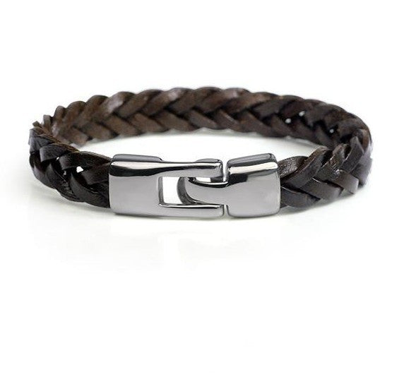 Vintage Hand-Woven – Le Bracelet Cuir Tressé à l’Âme Authentique