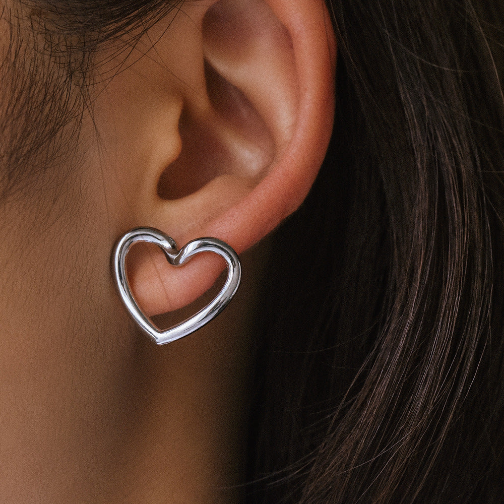 Cross-border lightweight luxury non-fading stainless steel ear studs