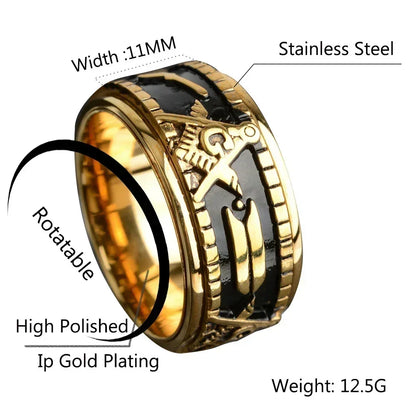 Anillos masónicos de acero