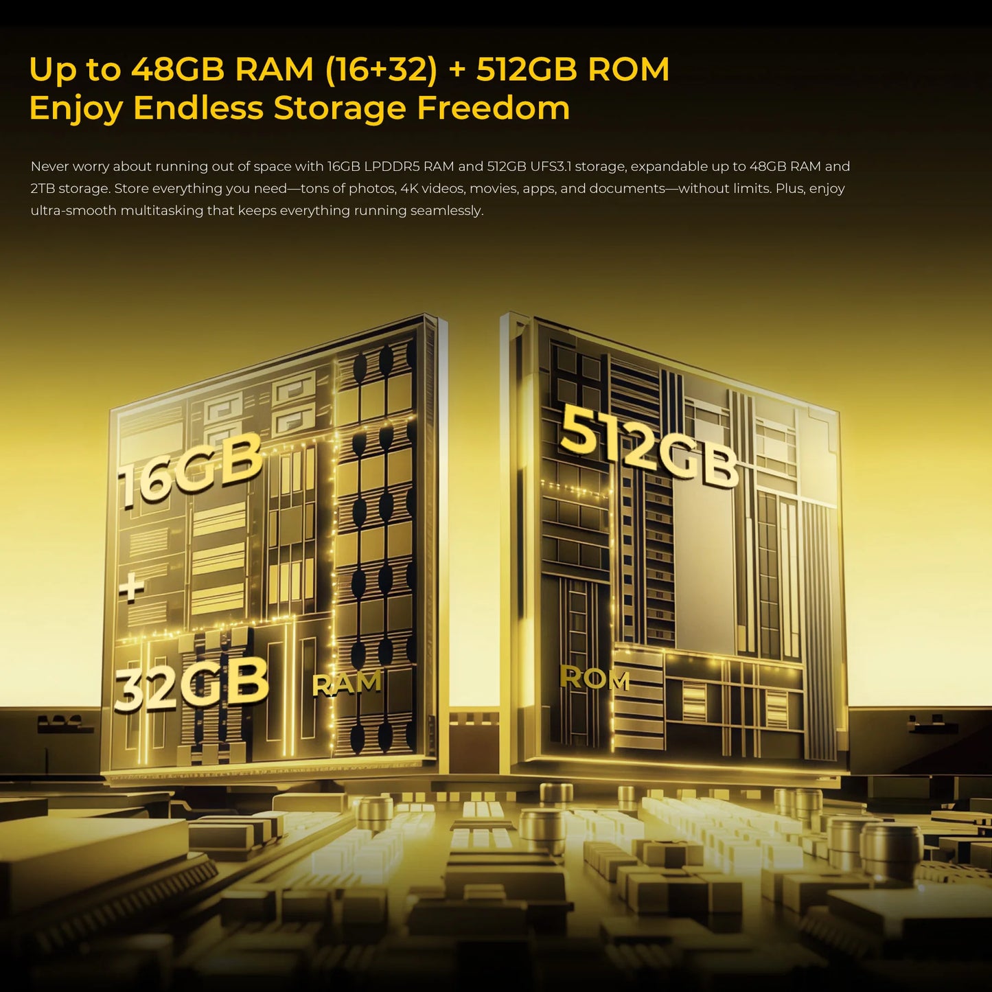 OUKITEL WP60 – 5G, Batterie 10 000 mAh, Écran 7,2”, Android 15, 108 MP, NFC