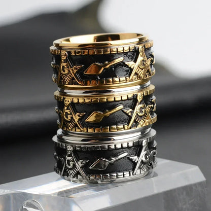 Anillos masónicos de acero