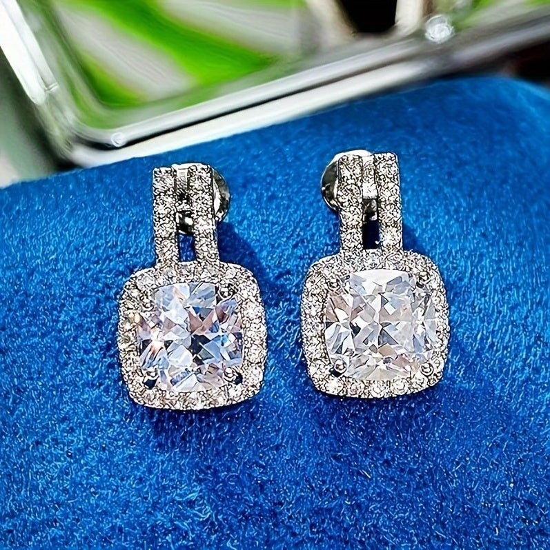MoissCushion – Les Boucles Halo Éclat Diamant