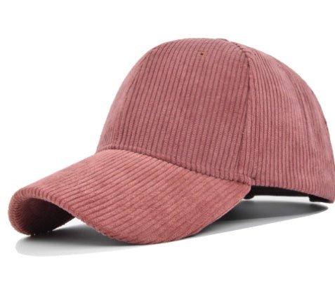 Casquette en Velours Côtelé à Visière Courbée – Unisexe | Style Urbain & Confort d’Hiver