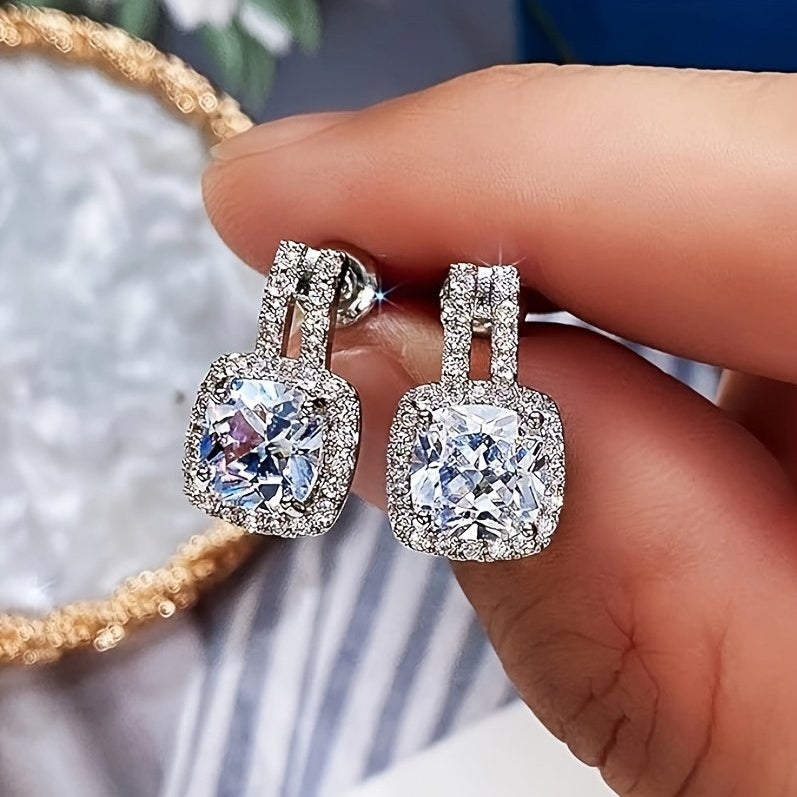 MoissCushion – Les Boucles Halo Éclat Diamant