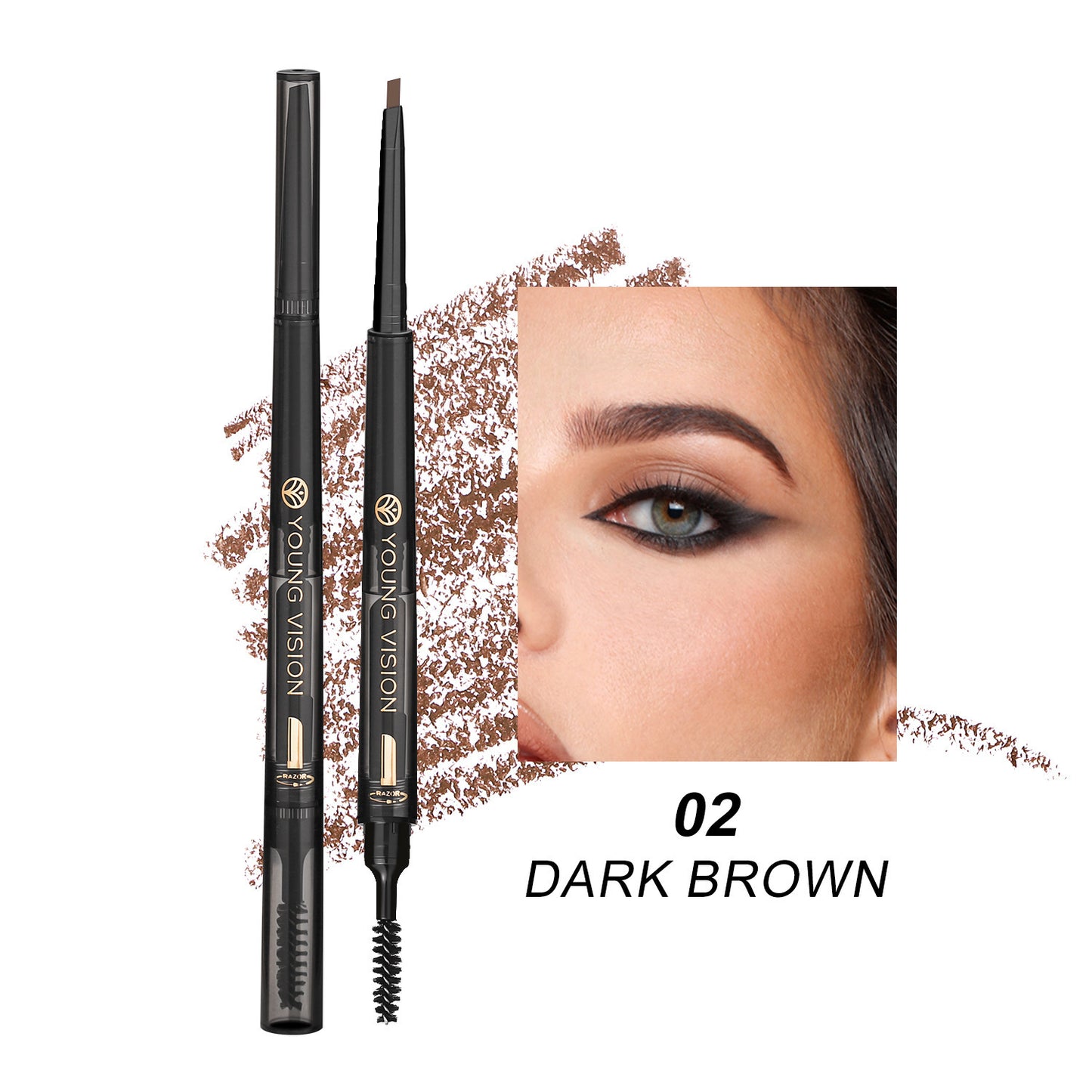 Fog Sense 3-in-1 Eyebrow Pencil – Waterproof &amp; High Definition