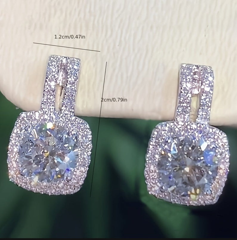 MoissCushion – Les Boucles Halo Éclat Diamant