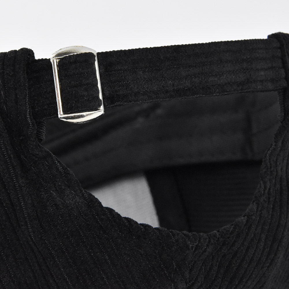 Casquette en Velours Côtelé à Visière Courbée – Unisexe | Style Urbain & Confort d’Hiver